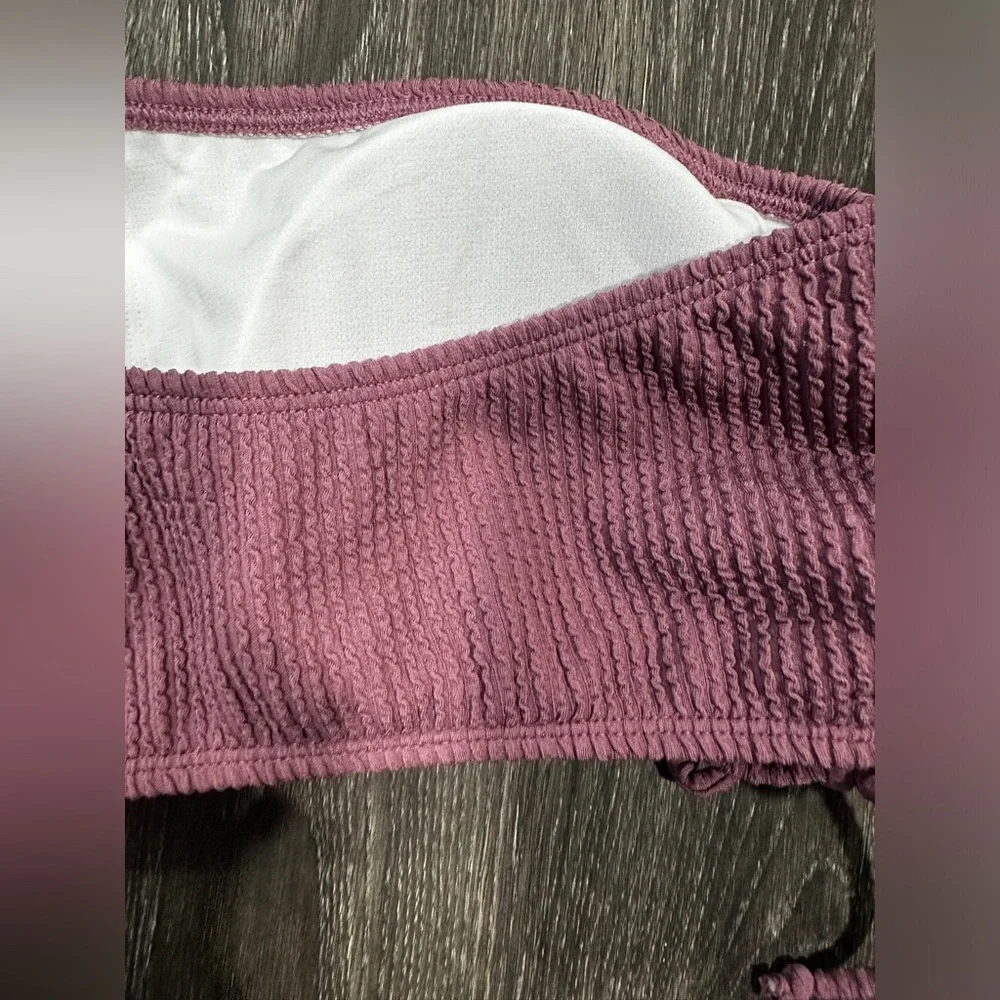 NWT Salt + Cove Sandy Ribbed One-Shoulder Bikini Top - Picture 5 of 5